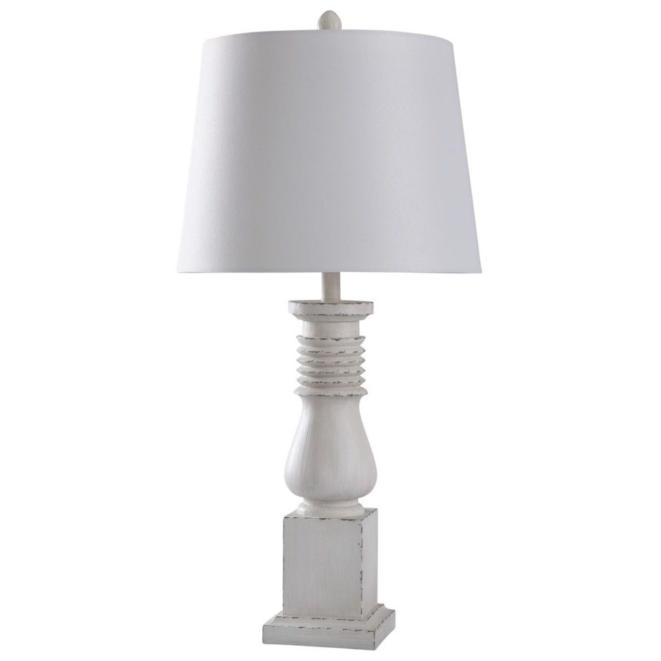 White online distressed lamps